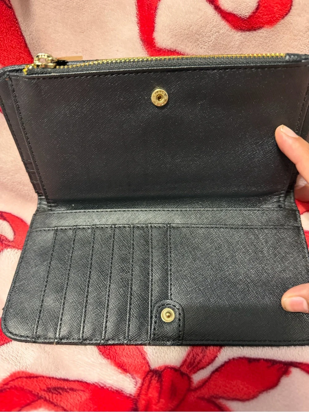 Loungefly Black and White Disney Mickey Embossed Zip Wallet